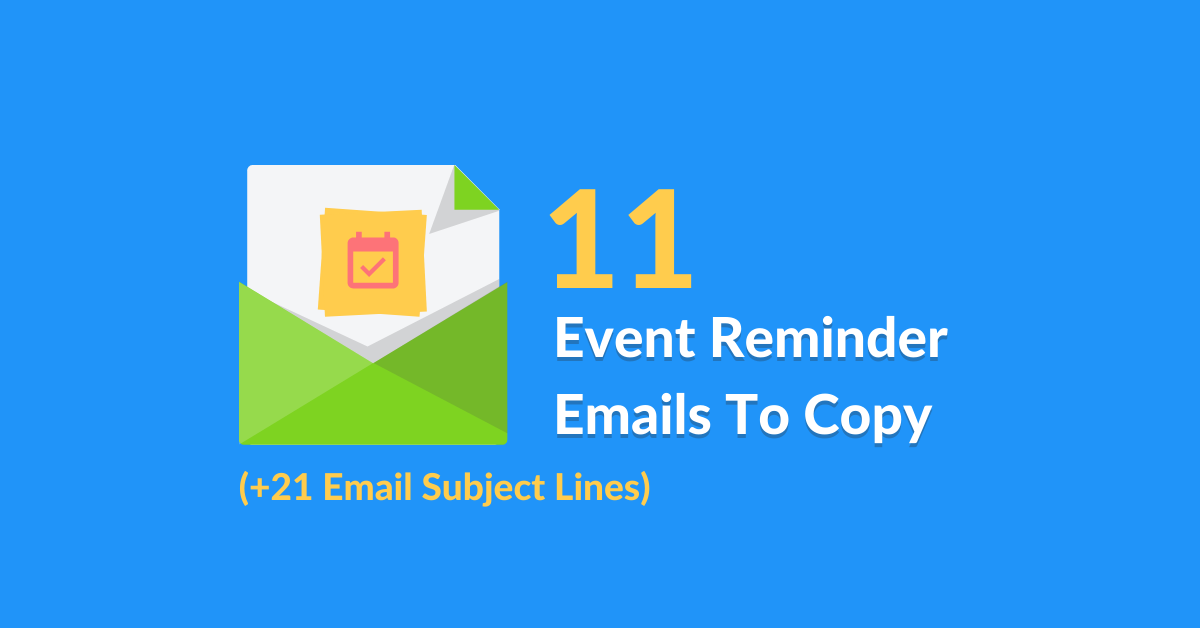 event reminder templates motivated