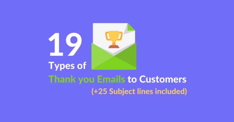 19 Types Of Thank You Emails To Customers + 25 Subject Line