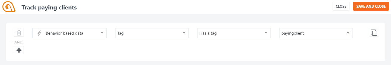 track-paying-clients-segment
