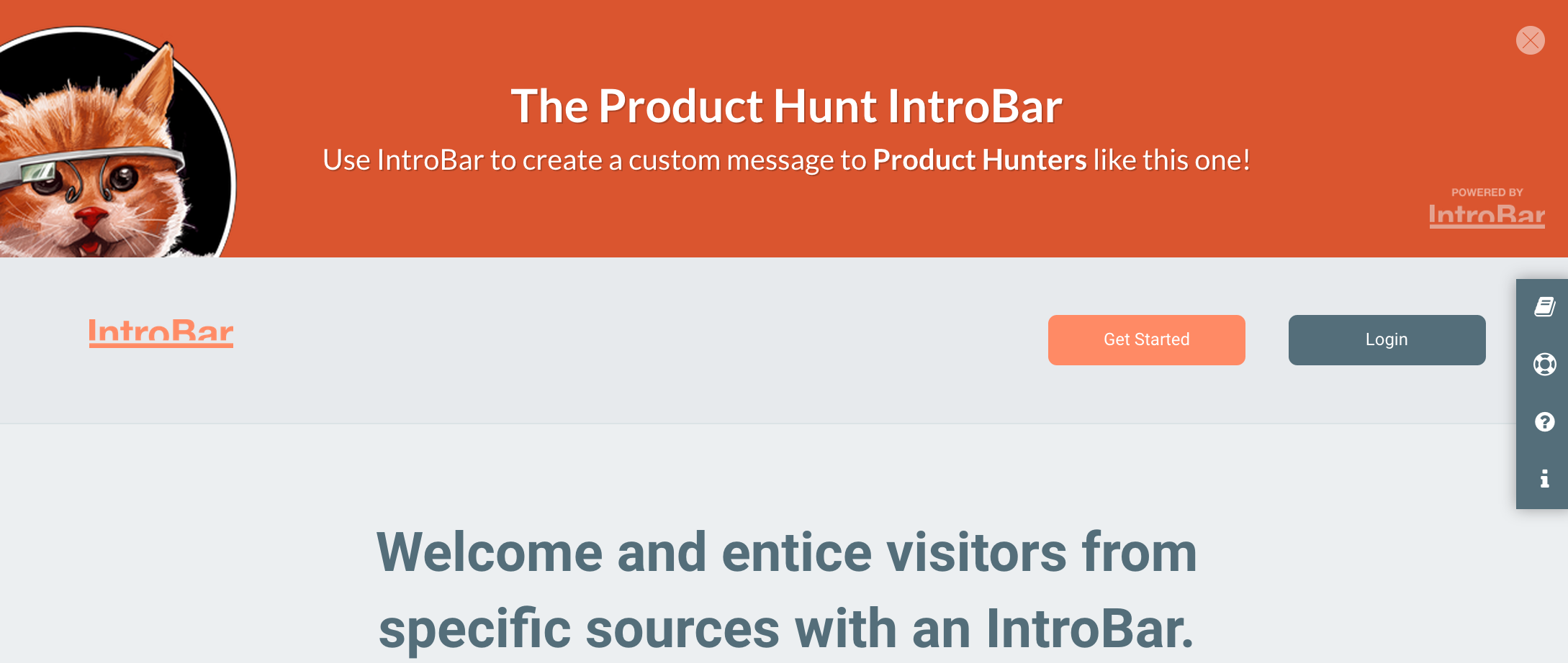 Offer something special for Hunters with IntroBar