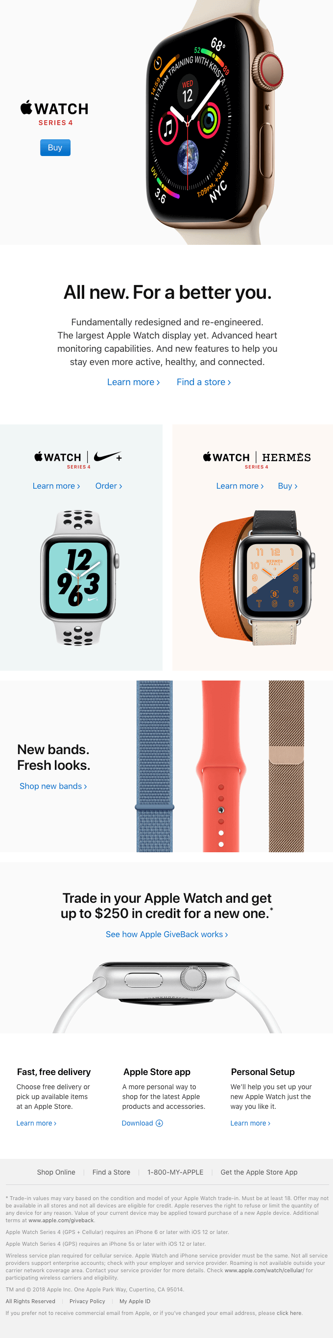 All new. For a better you. Apple launch email sample