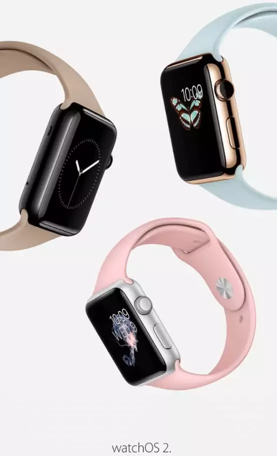 Apple WatchOS 2 announcement email sample