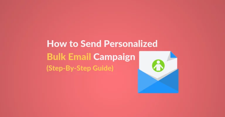 How to Send Personalized Bulk Email Campaign blog post featured image