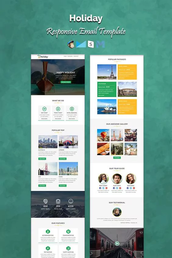 Mailchimp Holiday Responsive Email Template
