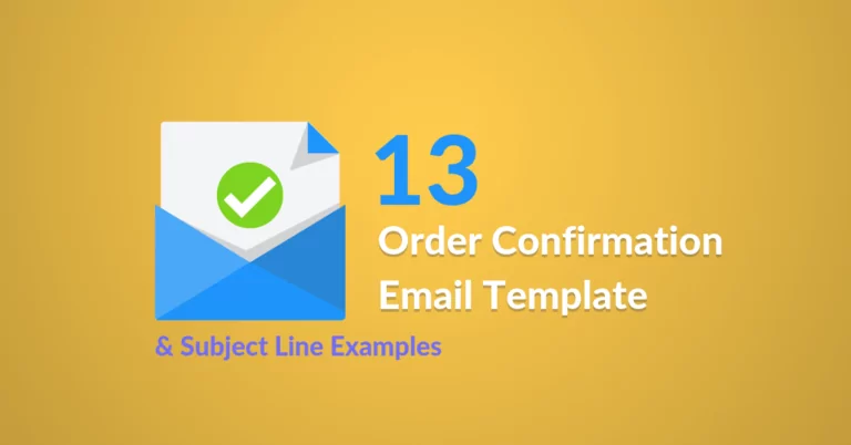 13 Order Confirmation Email Template & Subject Line Examples Automizy featured image of blog post