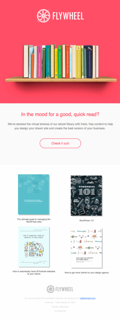 Flywheel B2B email template