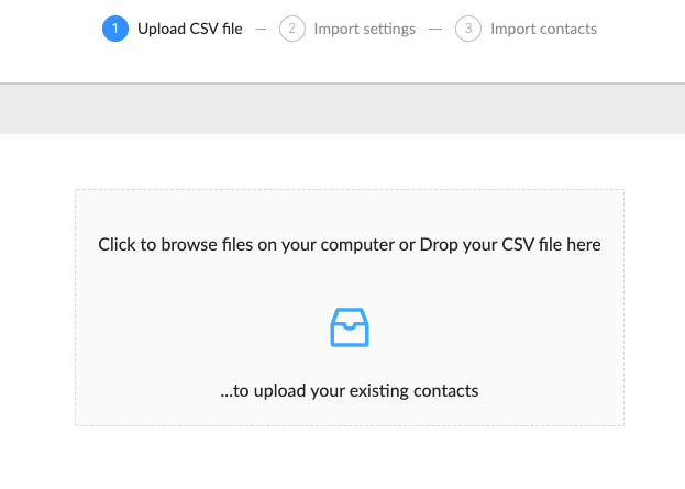 Import CSV file in Automizy