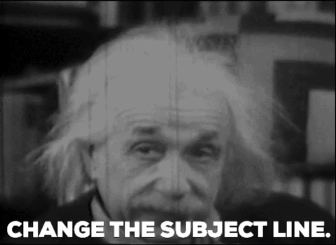 Einstein being smart GIF