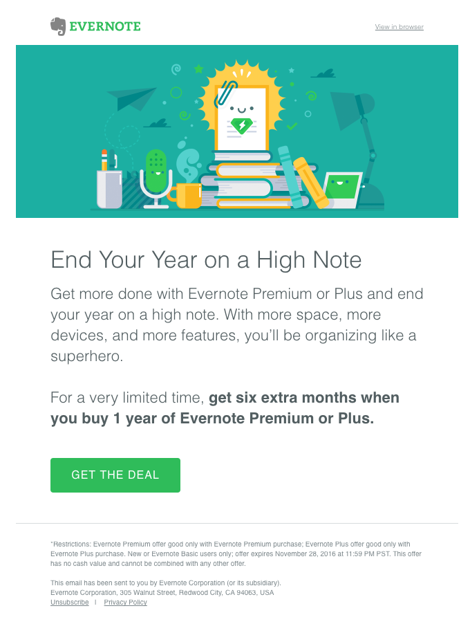 Upsell email template to increase your end of the year revenue by sending an upsell email