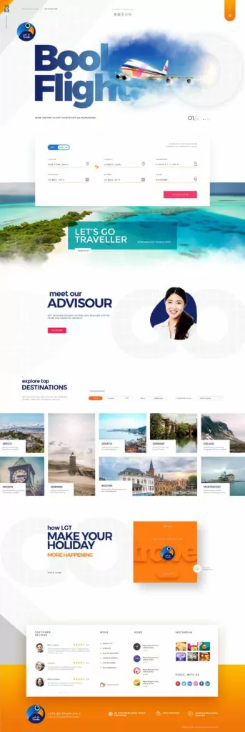 Book Flight booking email template