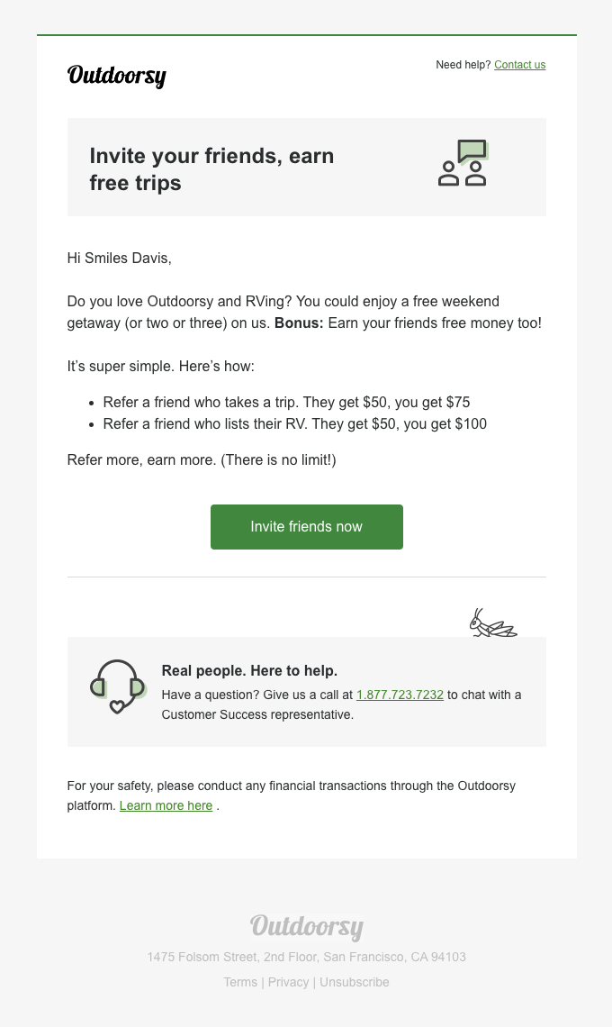 Email Referral Template