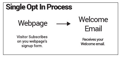 Single opt-in subscription process