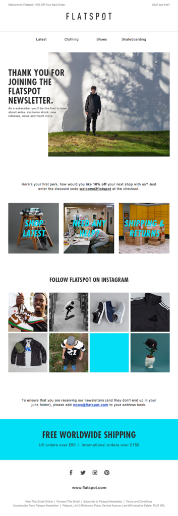 Flatspot customer appreciation email template