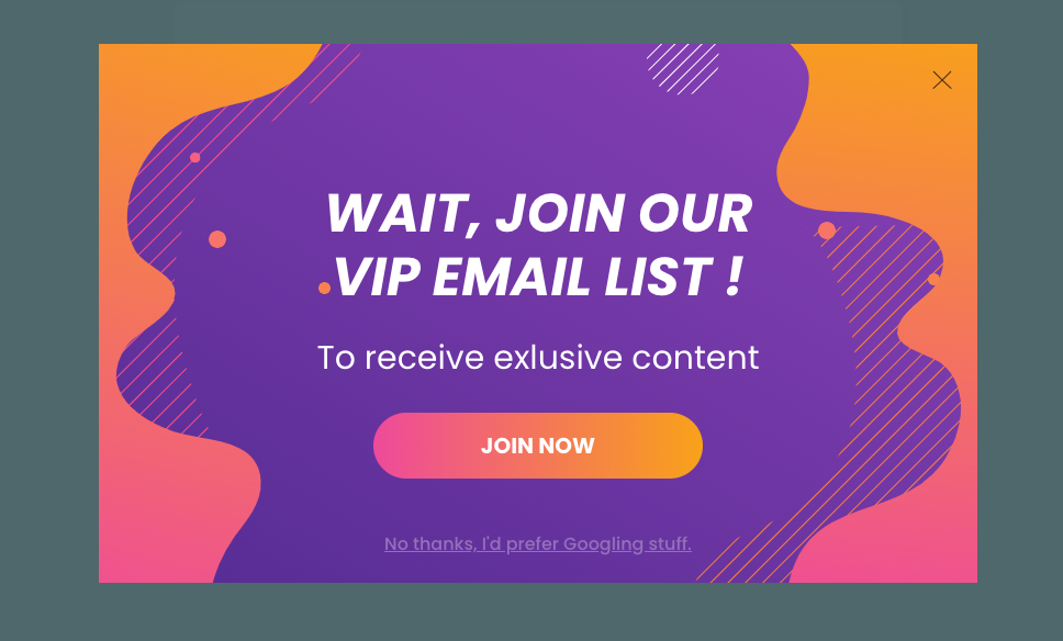 Build B2B email marketing list with promoting a VIP access